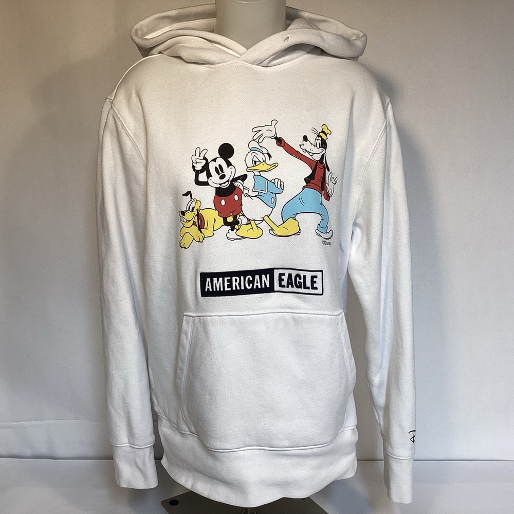 Disney American Eagle Hoodie with Mickey, Goofy Donald Duck & Pluto size medium